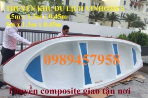 Thuyền composite siêu bền, Thuyền chống chìm, Thuyền chèo tay 3-4 người