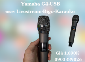 Mixer+Micro không dây Yamaha G4-USB chuyên Livestream, Karaoke