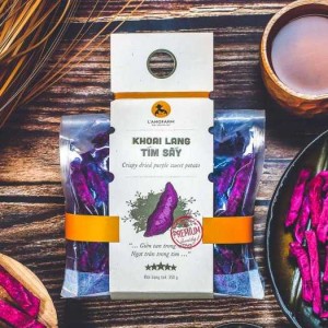Khoai Lang Tím Sấy Sợi Langfarm 350g, Đặc Sản Đà Lạt, Mẫu Mawashi - MSN181591