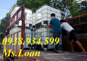 Tank nhựa cũ 1000 lít, bồn nhựa đã qua sử dụng 1000 lít, bồn nhựa 1 tấn