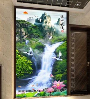 Tranh gạch 3d phòng khách - XC33