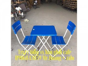 Bàn ghế nhựa chân sắt cafe giá tốt