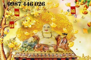 Gạch tranh thần tài, tranh ốp tường Phật Di lặc