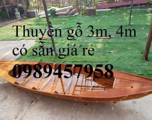 Bán Thuyền gỗ chèo tay ở đâu? Thuyền gỗ chở 2-3 người