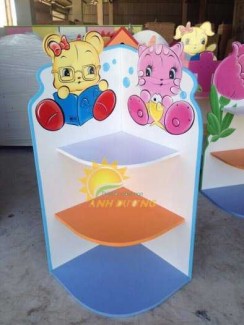 Cung cấp kệ gỗ trẻ em dành cho trường lớp mầm non, gia đình