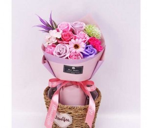 Bó Hoa Hồng Sáp Flower Soap Quà Tặng 20/10, Quà Tặng 20/11, Quà Tặng 8/3 - FSĐH01