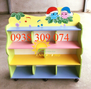Kệ xây dựng,kệ đồ chơi cho bé mầm non