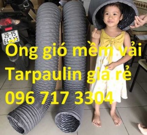 Ống gió mềm vải màu ghi phi 300 chất lượng Hàn Quốc