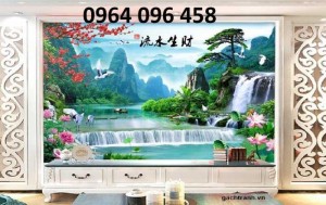 Tranh gạch 3d cảnh làng quê - KL99