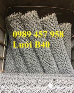Lưới B40 thép đen, Lưới b40 mạ kẽm, Lưới B40 bọc nhựa khổ 2m, 2,2m, 2,4m