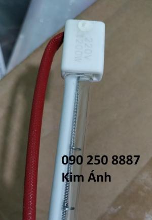Bóng đèn sấy công nghiệp halogen, thạch anh nhiệt độ cao, uốn mica