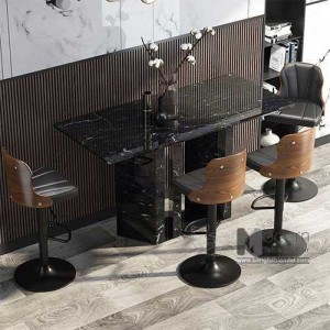 CB2266-P | Ghế bar tăng giảm nệm simili lưng gỗ hiện đại tại HCM