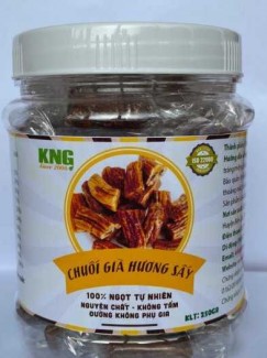 Chuối sấy hình viên kẹo