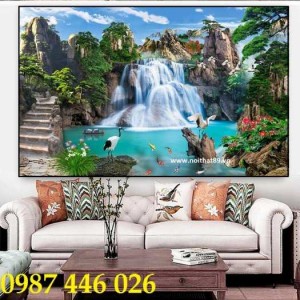 Tranh gạch sơn thủy hữu tình- HP1624