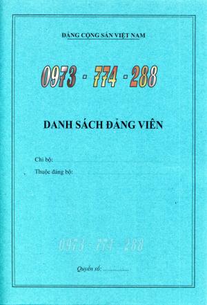 Bán sổ danh sách đảng viên của đảng ủy
