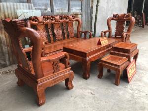 Bàn Ghế Phòng Khách Minh Quốc Đào Gỗ Hương