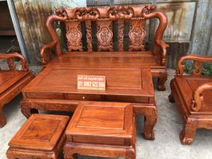 Bàn Ghế Phòng Khách Minh Quốc Đào Gỗ Hương