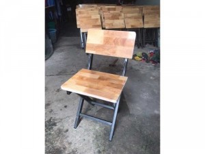 Ghế sắt mặt gỗ dùng cho quán nhậu giá tốt