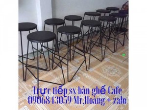 Ghế bar khung sắt mặt nệm giá xưởng - nội thất Nguyễn hoàng