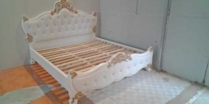 Giường cổ điển nhập khẩu giá rẻ, nội thất phòng ngủ tân cổ điển châu âu