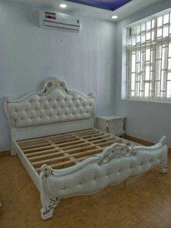 Giường cổ điển nhập khẩu giá rẻ, nội thất phòng ngủ tân cổ điển châu âu