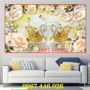 Gạch tranh hoa hồng 3d HP692