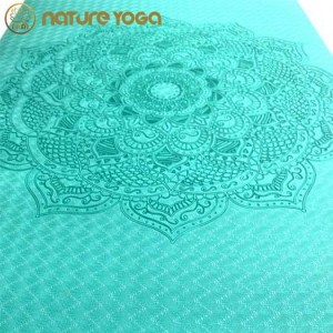 Thảm Yoga Hoa Văn Mandala Bám Tốt Nature 6mm 2 lớp Cao Cấp