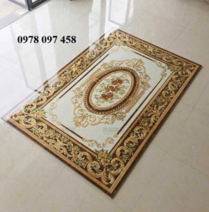 Gạch thảm phòng khách- thảm 3D