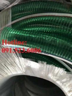 Ống nhựa lõi thép màu xanh xe môi trường, xả chất thải