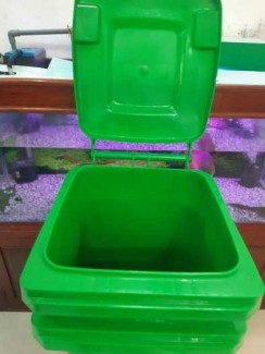 Thùng rác y tế 120l màu xanh,thùng rác 120 rác thải thông thường