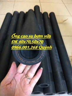 Ứng dụng của ống cao su bơm vữa, ống chuyên dùng cho máy phun vữa trát tường ĐK 40x70mm