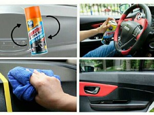 Chai xịt sáp xe hơi Leather & Tyre wax