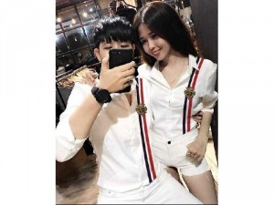 Áo sơ mi nam nữ 2 sọc đứng huy chương TM