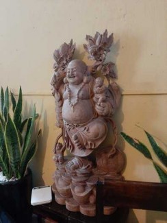 Tượng Di Lặc vác cành đào _ Mỹ nghệ Âu Lạc