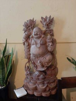 Tượng Di Lặc vác cành đào _ Mỹ nghệ Âu Lạc