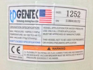 Bình lọc composite (TP - GENTEK) 1252