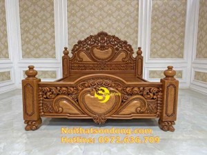 Giường Ngủ Cổ Điển Siêu VIP Liền Tấm Hoàng Gia Giá Rẻ