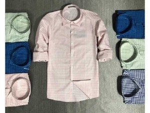 Áo sơ mi nam nữ dài tay Plo caro nhí4494
