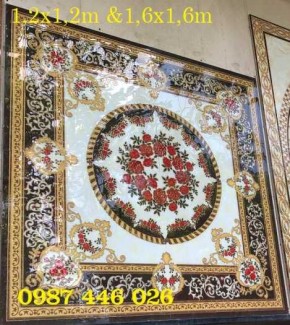 Chiếu nghỉ, gạch thảm phòng khách, gạch trang trí hoa văn