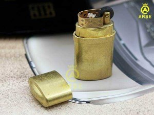Bật lửa xăng đá đồng nguyên khối siêu bền Kuboy K521