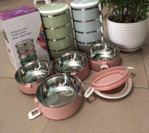 Hộp cơm giữ nhiệt lúa mạch 4 tầng