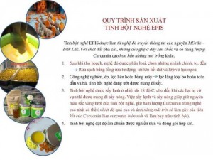 Tinh bột nghệ nếp đỏ Epis 500gr- xuất khẩu Châu Âu