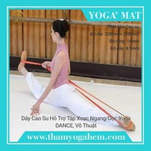 Dây Tập Kháng Lực Xoạc Ngang/Dọc Yoga – Cao Su