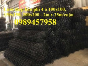 Lưới thép hàn chống thấm D3, D4, Lưới chống nứt bê tông phi 3, phi 4 a 200x200, 300x300