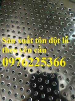 Sản xuất tôn đột lỗ, tấm thép đột lỗ theo yêu cầu