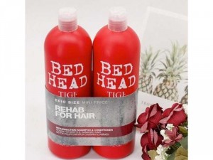 TIGI Bộ dầu gội và dầu xả phục hồi tóc hư tổn Bed Head 750ml (màu đỏ)