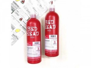 TIGI Bộ dầu gội và dầu xả phục hồi tóc hư tổn Bed Head 750ml (màu đỏ)