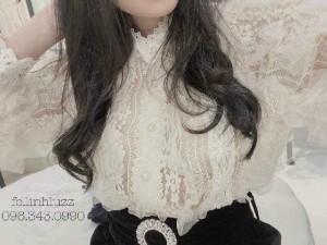 Áo kiểu nữ ren trắng tiểu thư Quảng Châu