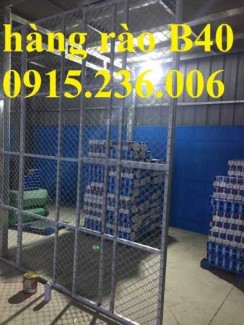 Hàng rào ngăn kho khổ 1m, 1,2m, 1,5m, 2m... làm theo yêu cầu
