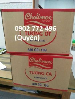400 gói tương ớt tương cà cholimex gói nhỏ 10gr siêu rẻ